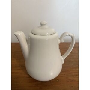 Homer Laughlin ‎ Vintage White Coffee/ Tea Pot